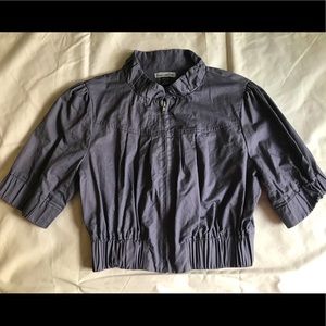 Body Central Dark Gray Crop Jacket